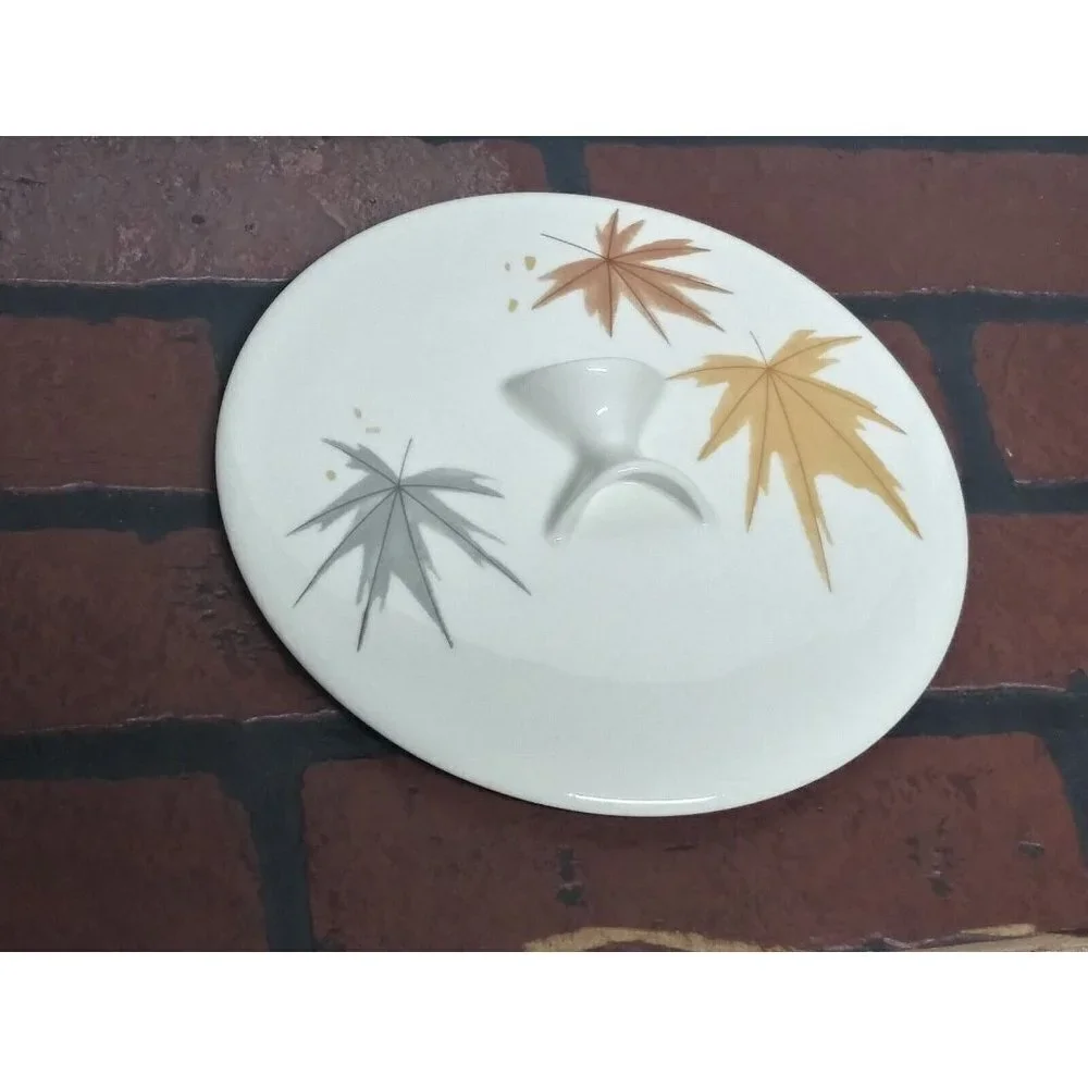 IROQUOIS CHINA BEN SEIBEL Autumn LEAVES skillet/casserole LID ONLY  7-7/8